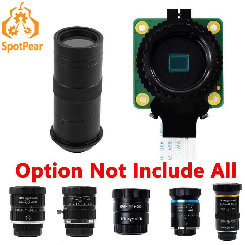 Raspberry Pi Global Shutter Camera Imx296 - كاميرا Raspberry Pi HQ مقربة عالية